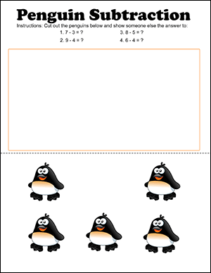 fun subtraction worksheet for kindergarten