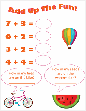 add up the fun addition worksheet