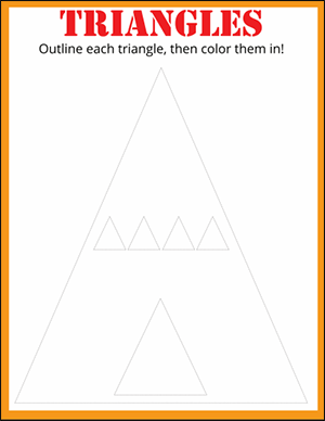 practice drawing triangles worksheet