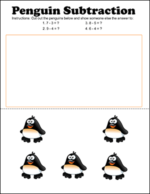 Subtraction Math Activity