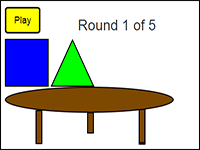 online math game for triangles recognition