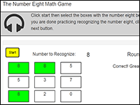 Number 8 Kindergarten Math Games