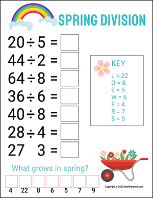 Near spring math worksheets grade 2